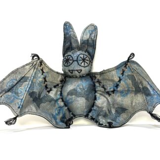 Finger Puppet Bat Hand Painted and Handmade by Frenchy (One of a Kind)